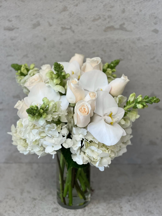 Orchids - Roses in a Vase