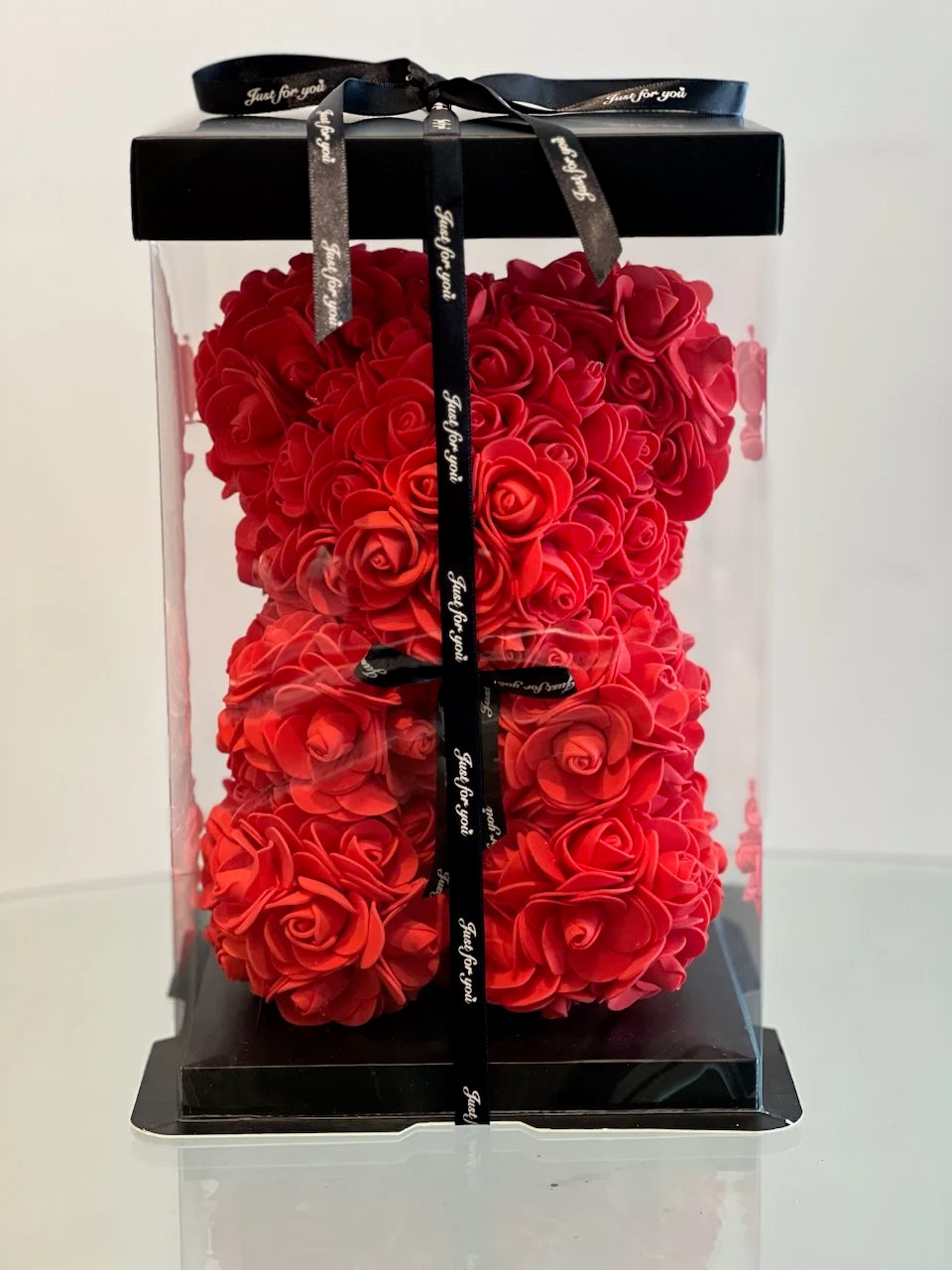 Box of Roses and Rose Teddy