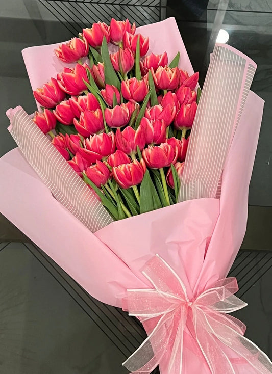 Tulips bouquet.