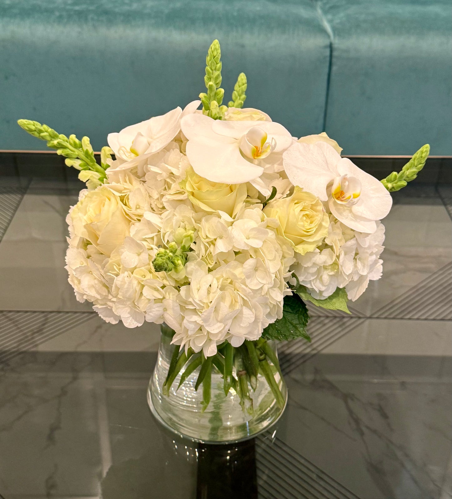 Orchids - Roses in a Vase