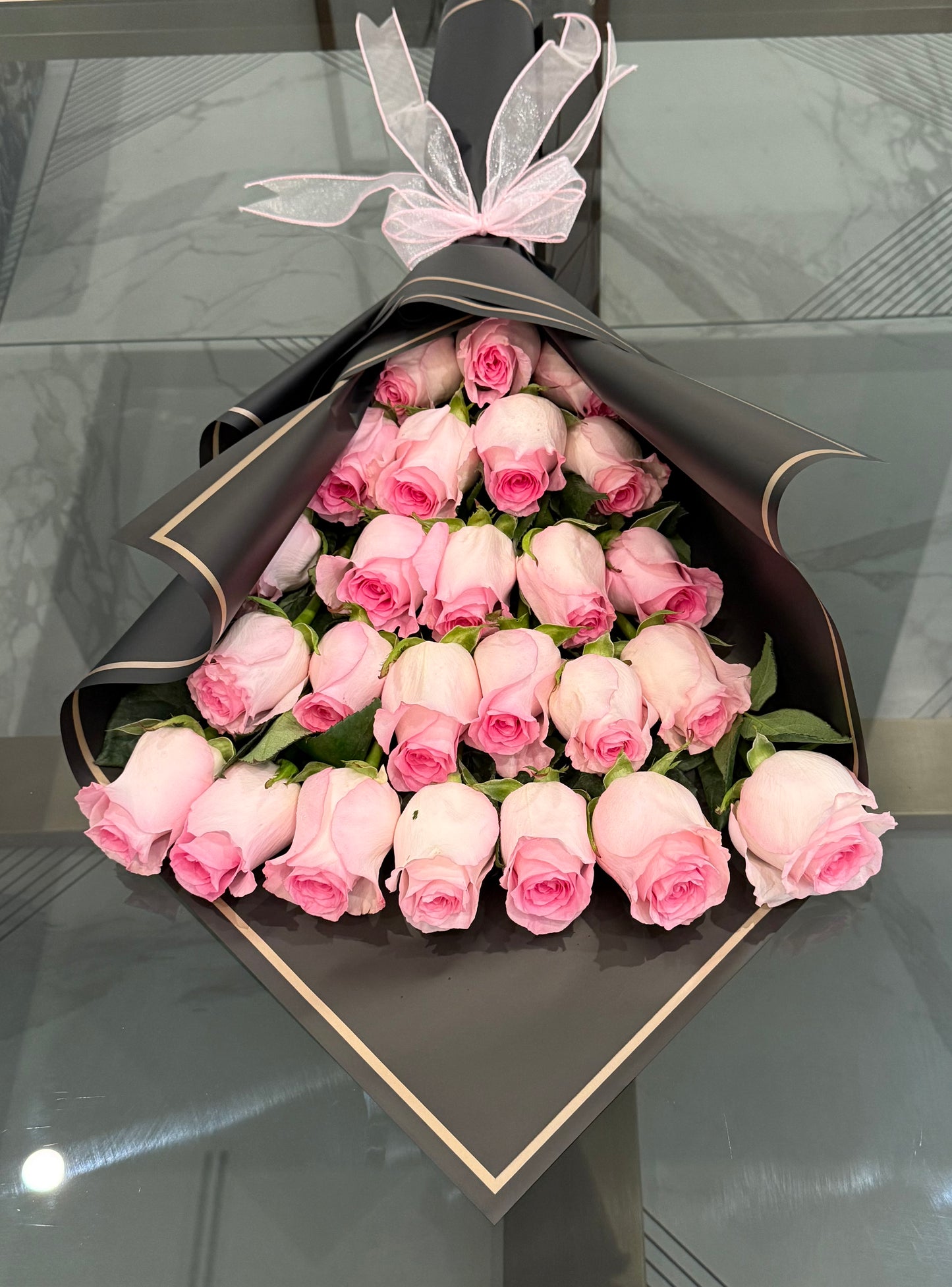 24 Natural Pink Roses