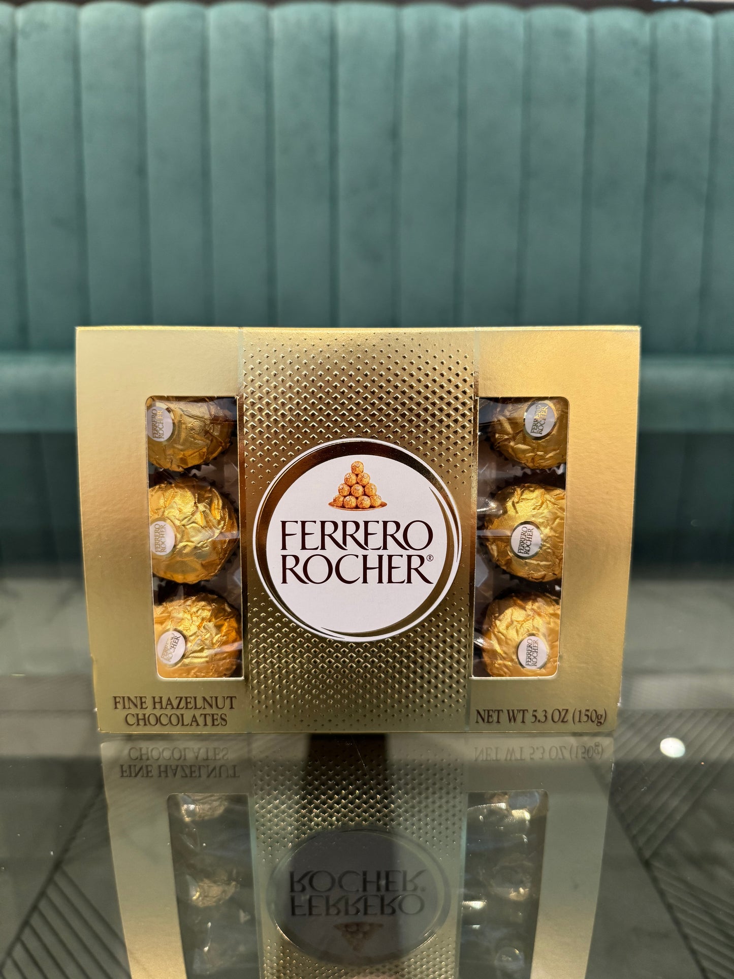 Ferrero Rocher Premium Gourmet Milk Chocolate Hazelnut - 12 count