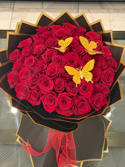 50 Red Premium Roses