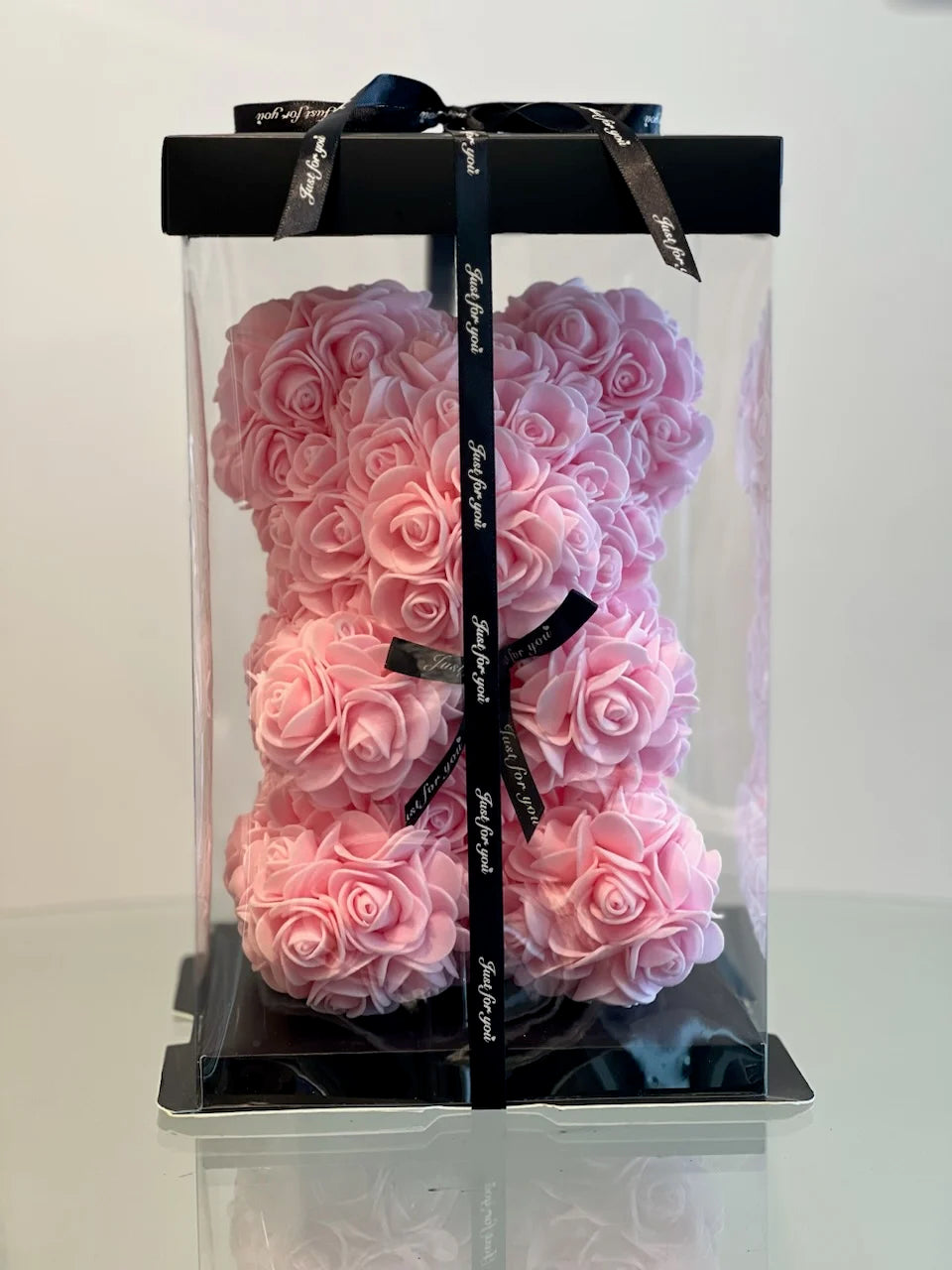 Eternal Flowers Foam Rose Bear with Box