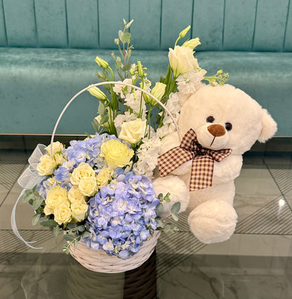 Sweet Baby Boy Bloom Basket