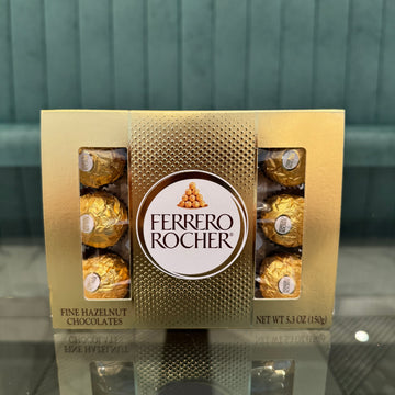 Ferrero Rocher Premium Gourmet Milk Chocolate  Hazelnut - 12 count