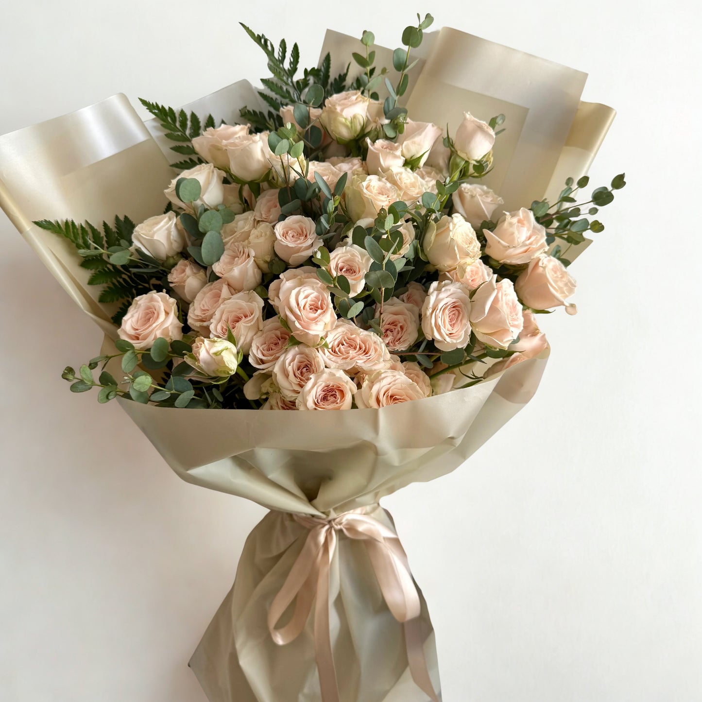Pink Spray in Cream Bouquet