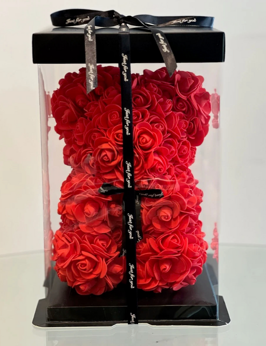 Eternal Flowers Foam Red Bear with Box