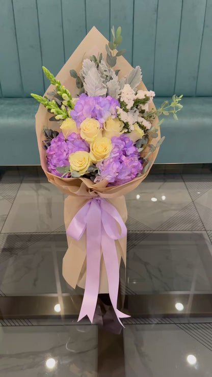 Lavender White Bouquet