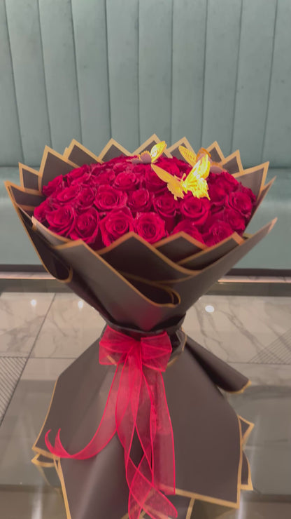 50 Red Premium Roses
